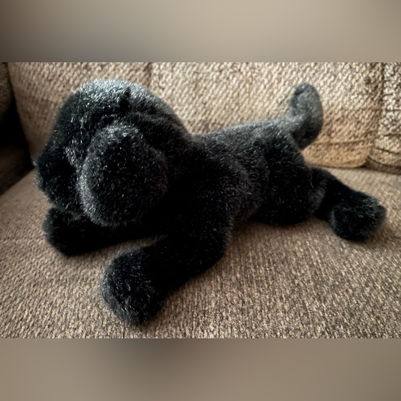 Vintage Douglas Cuddle Toys 12” Black Labrador Retriever Floppies 1999 2000 2001 - Picture 3 of 7